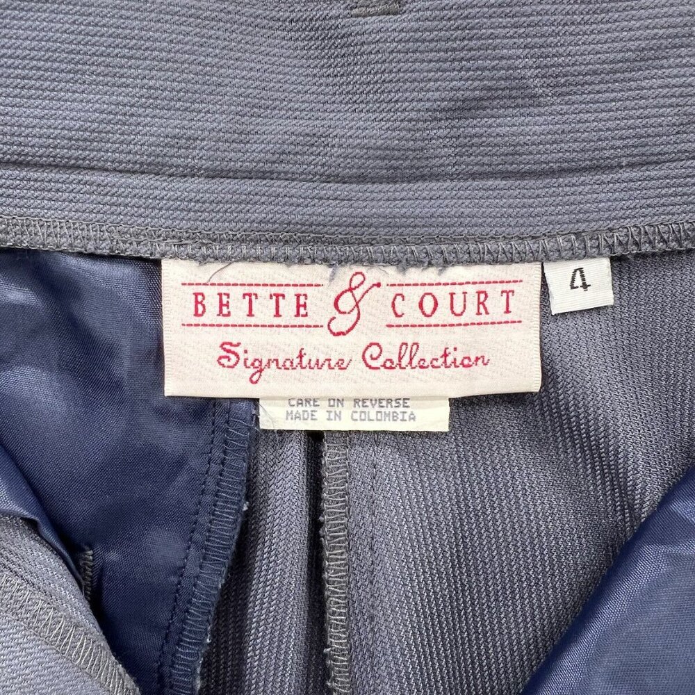 Bette & Court Womens Shorts Size 4 Gray Slate Signature Collection Polyester - Picture 4 of 9